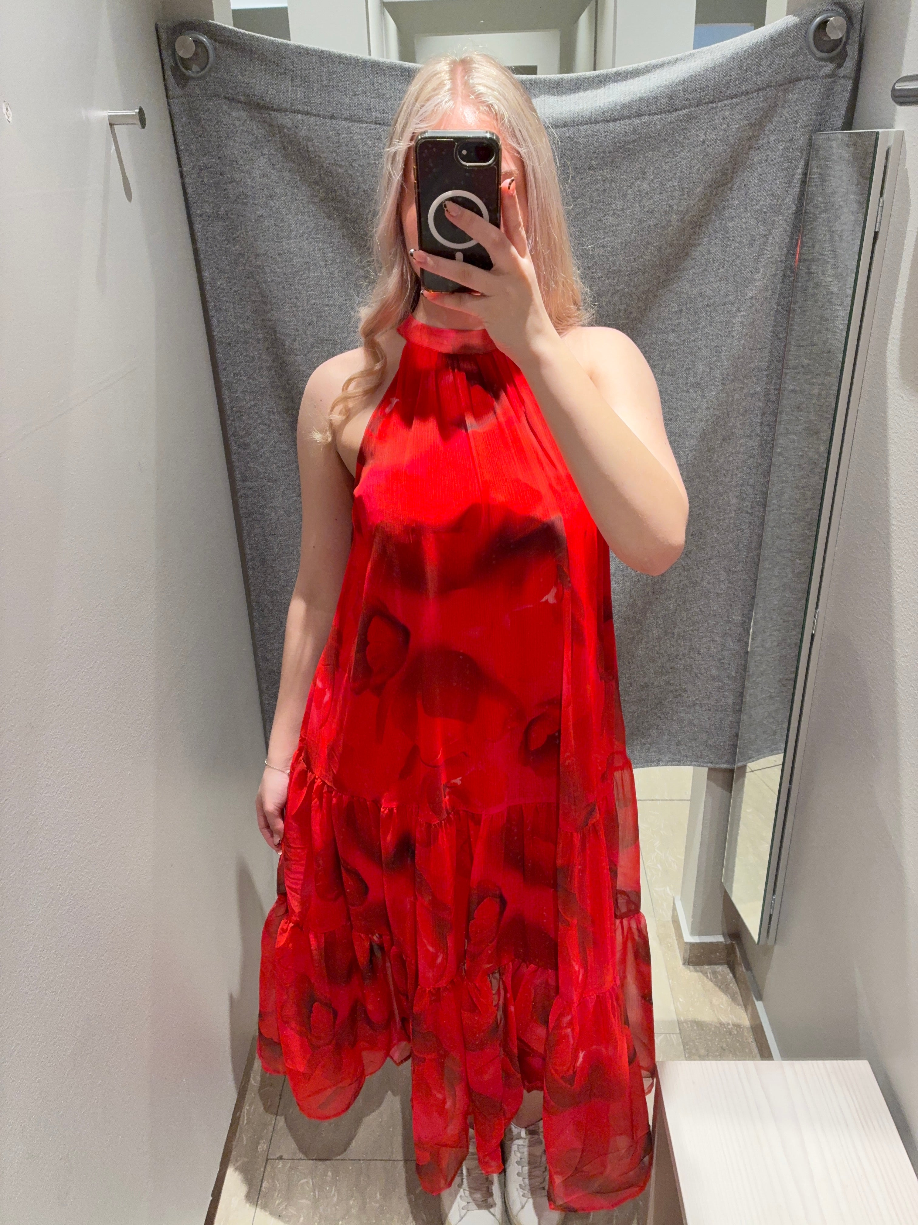 VICHIFINA Long Dress - Hibiscus